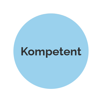 TourContact Wert: Kompetent - in einer blauen Bubble